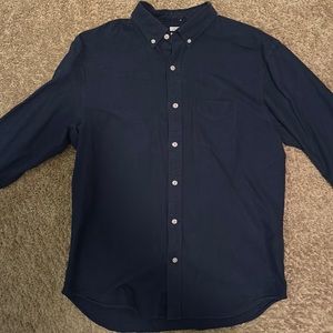 Men’s Old Navy blue button down, size L